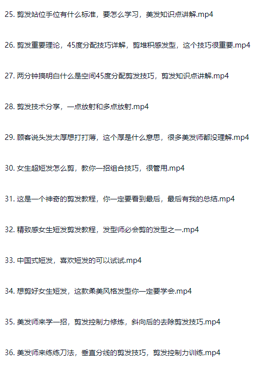 图片[17]-剪发理发从入门到精通 真实案例教程视频理发师进阶课程-斑驳蓝