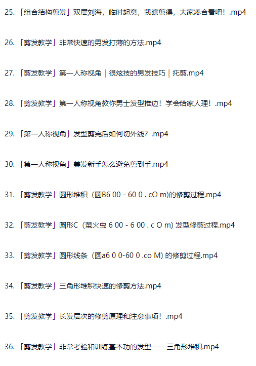 图片[9]-剪发理发从入门到精通 真实案例教程视频理发师进阶课程-斑驳蓝